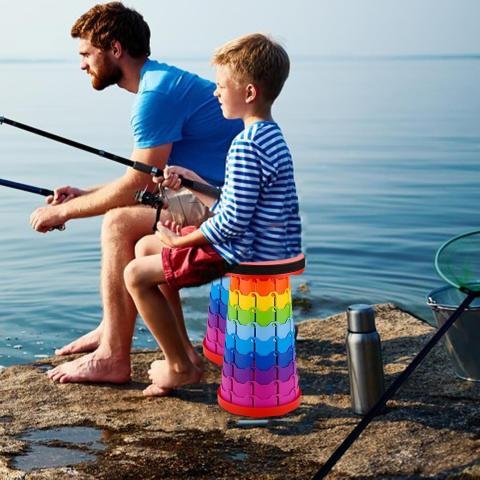 Foldable Stool Rainbow Color for Tour