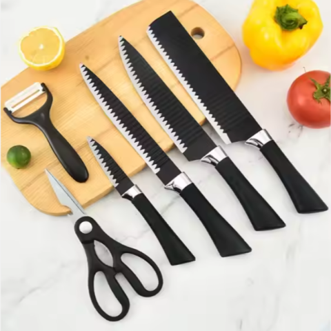 6pcs Stainless Steel Chef Knife Set